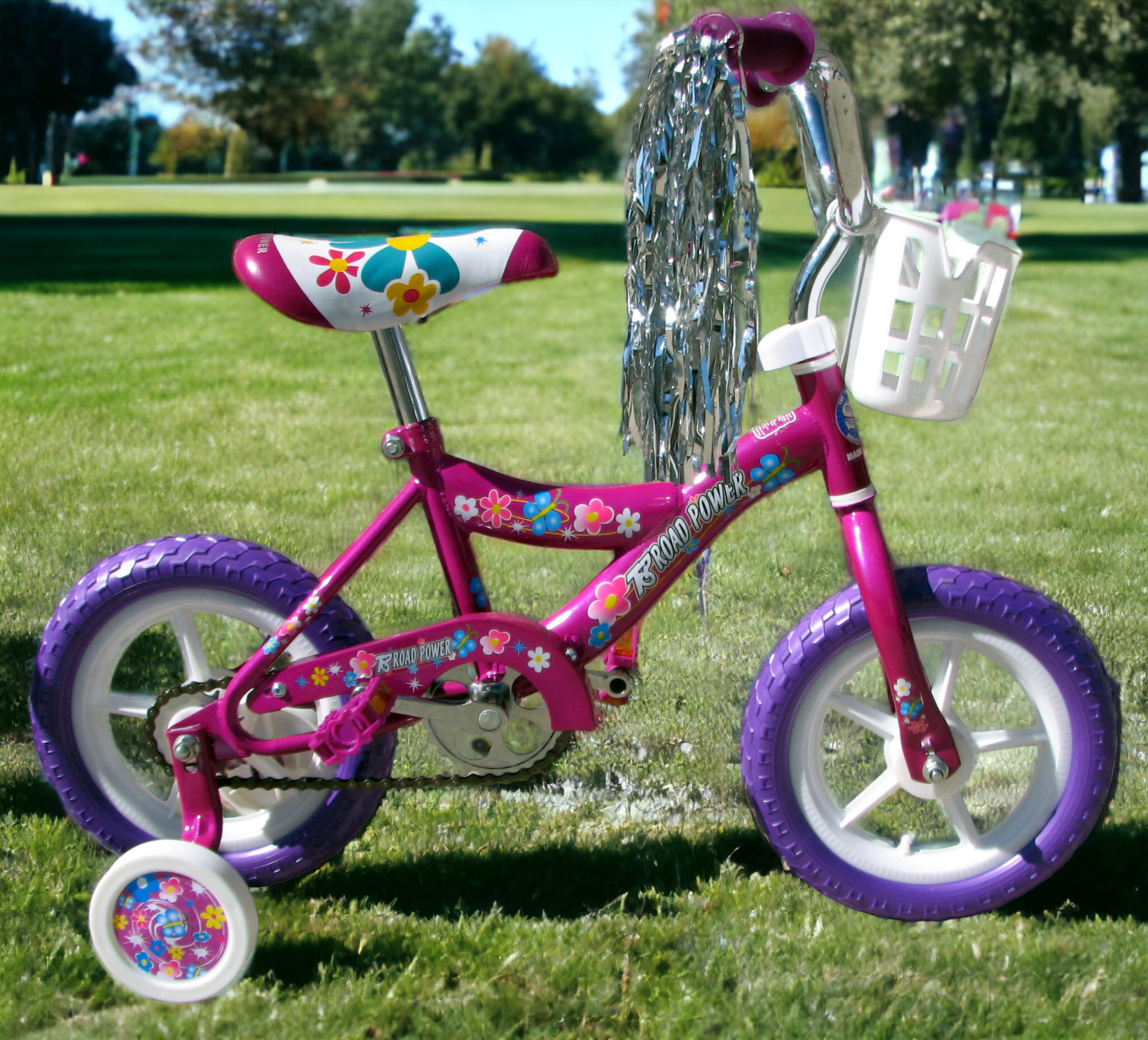 thumbnail interactive-video image 1 of TRP 12" Pink Girls BMX Bike With EVA Tires & Training Wheels – Ages 3-5 Years 1 of 3