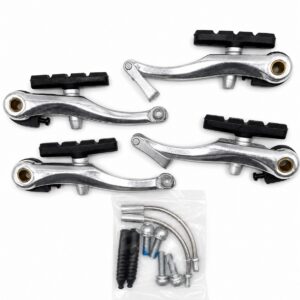 ALLOY V-BRAKE SET F & R, SILVER 50PC/BOX