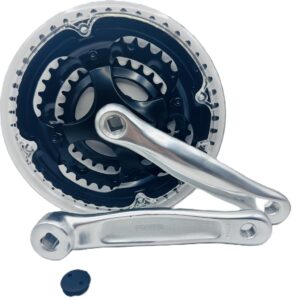 MTB AL/STEEL 3PC CRANK 28/38/48T BLACK