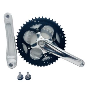 ALLOY MTB 3PC CRANK 28/38/48T BK/SL