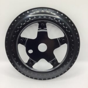 DOUBLE STEEL CHAIN WHEEL, BLACK