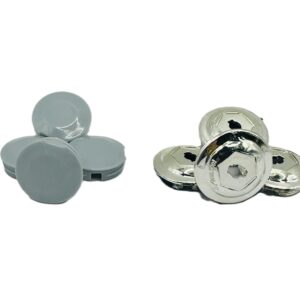 ALLOY CRANK CAP SILVER 21PC/BAG