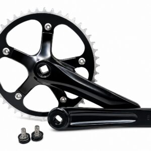 ALLOY 3PC CRANK/1 SPEED 46T BLACK