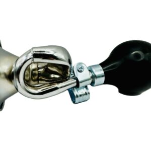 BUGGLE HORN W/RUBBER BULB, CHROME