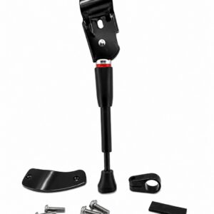 ALLOY ADJUSTABLE KICKSTAND, REAR w/BRACKET - BLACK