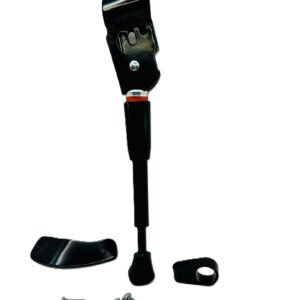 ALLOY ADJUSTABLE KICKSTAND, REAR w/BRACKET - BLACK