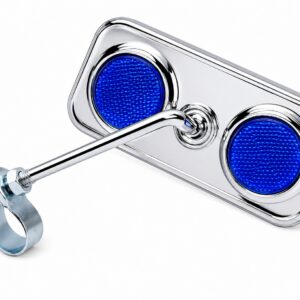 RECTANGULAR MIRROR BLUE 10PC/BX