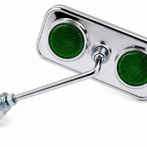RECTANGULAR MIRROR GREEN 10PC/BX