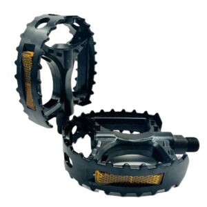 BEAR TRAP BMX ALLOY PEDAL W/REF.9/16"BK