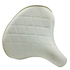 BEACH CRUISER SEAT DIAMOND DESIGN WHITE