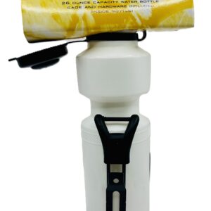 WATER BOTTLE WHITE W/STEEL GAGE  6PCS/BX