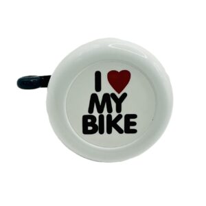 Steel Bell I love my Bike White